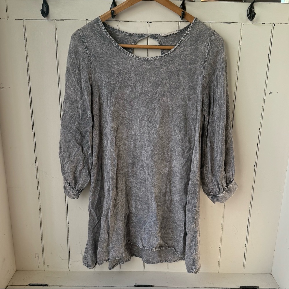 J&M Charcoal Long Sleeve Tunic/ Dress